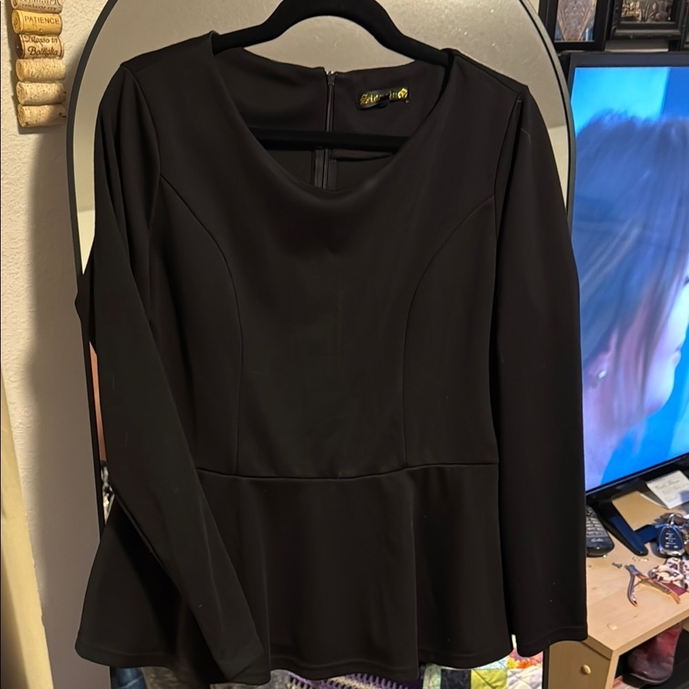 Elegant Black Women's Top